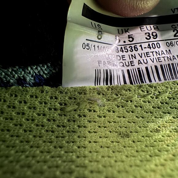 Nike Zoom All Out Flyknit Shoes Womens Size 8 Blue Volt Running Mid 845361-400 - Picture 11 of 13